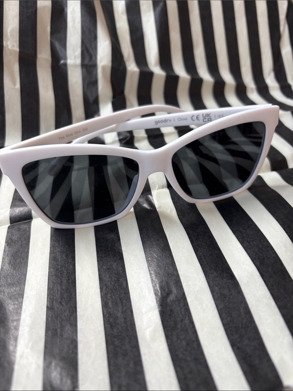 Goodr Adult White Cat-Eye Sunglasses